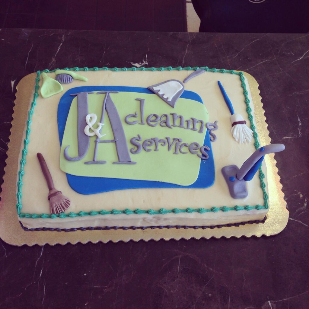 cleaning cake